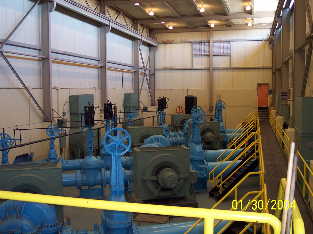 Interior of Pumping Plant No. 1